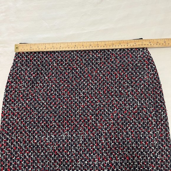 NWOT Talbots Red White & Blue  Tweed Skirt Size 14P - Picture 5 of 6